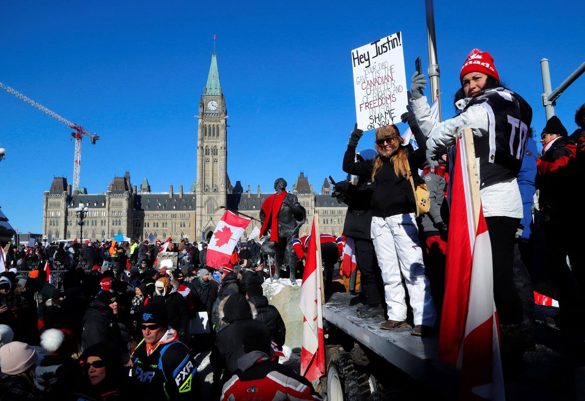 Thousands in Ottawa Protest Canada’s Vaccine Mandates