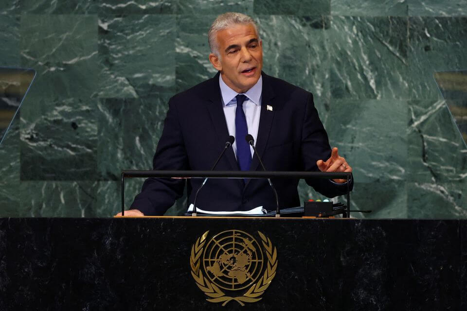 Israeli PM Lapid Backs Two-State Solution With Palestine