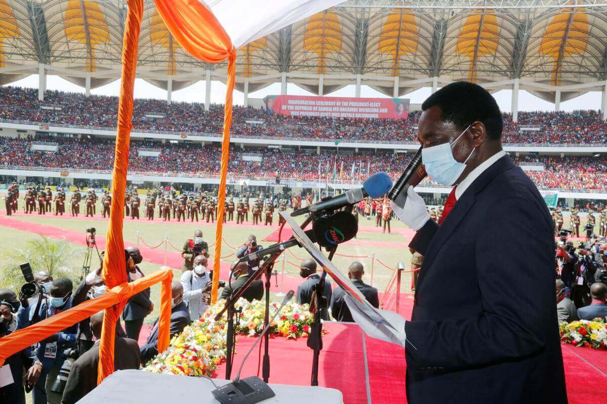 Hichilema Sworn In As Zambian President in Rare Opposition Victory in Sub-Saharan Africa