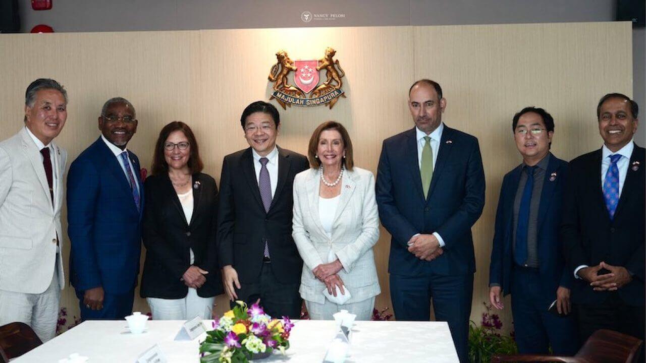 Pelosi Wraps Up Singapore Visit as Beijing Turns Up Heat on Taiwan