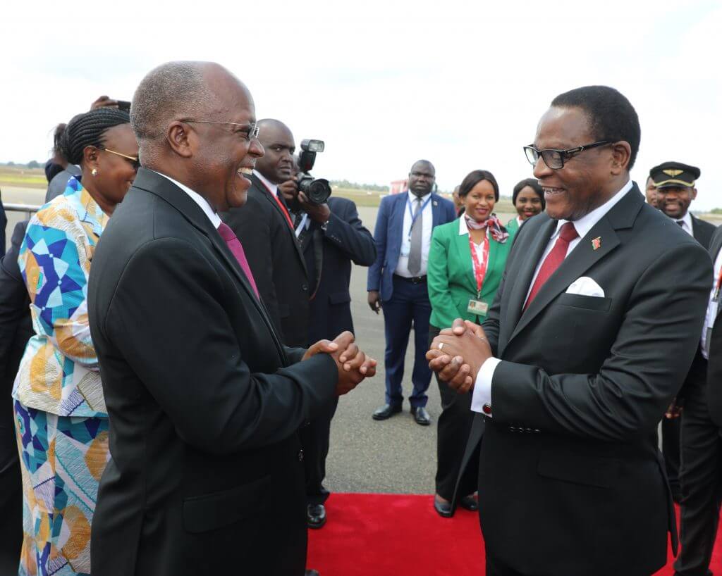 Malawian President Chakwera Meets Tanzanian Counterpart Magufuli, Silent on Lake Dispute