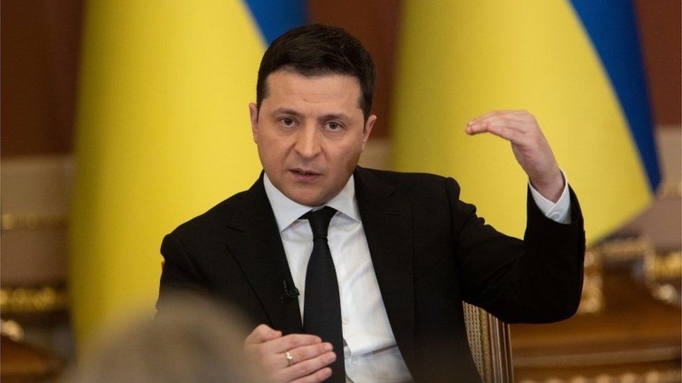 Ukraine's President Volodymyr Zelensky 