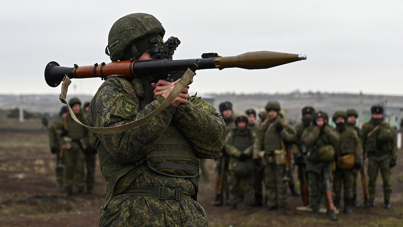 Russian armed forces participate in combat drills in the Rostov region, Russia
