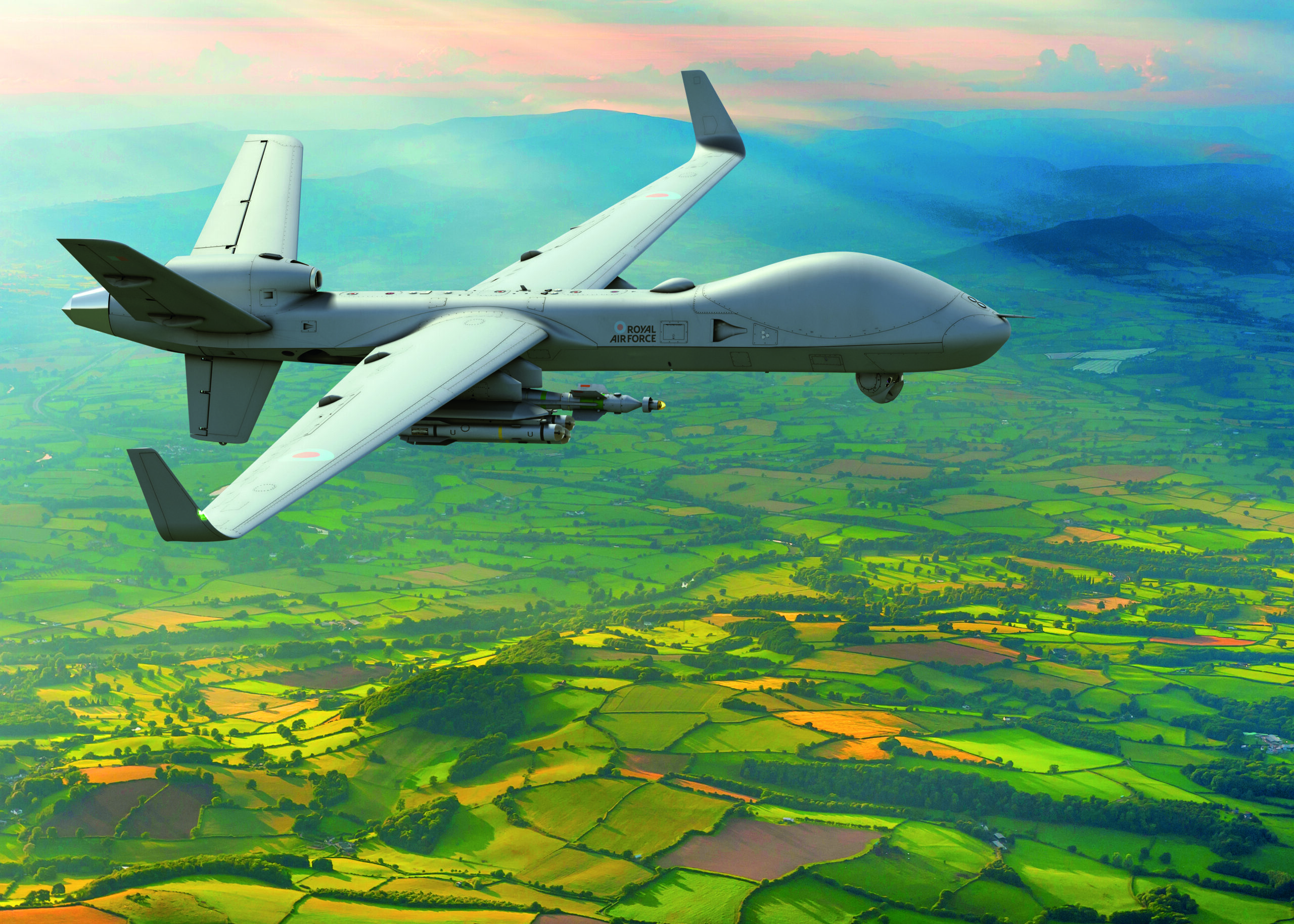 The MQ-9B SkyGuardian drone.